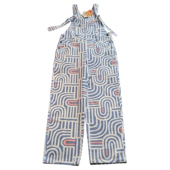 NWT Lucy & Yak Easton Dungarees Overalls Cosmic Size UK12L US8L - Picture 3 of 16